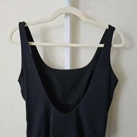 ATHLETA NWT Black Cloudbreak AquaRib Scoop Neck One-Piece Swimsuit Sz M - Picture 7 of 16